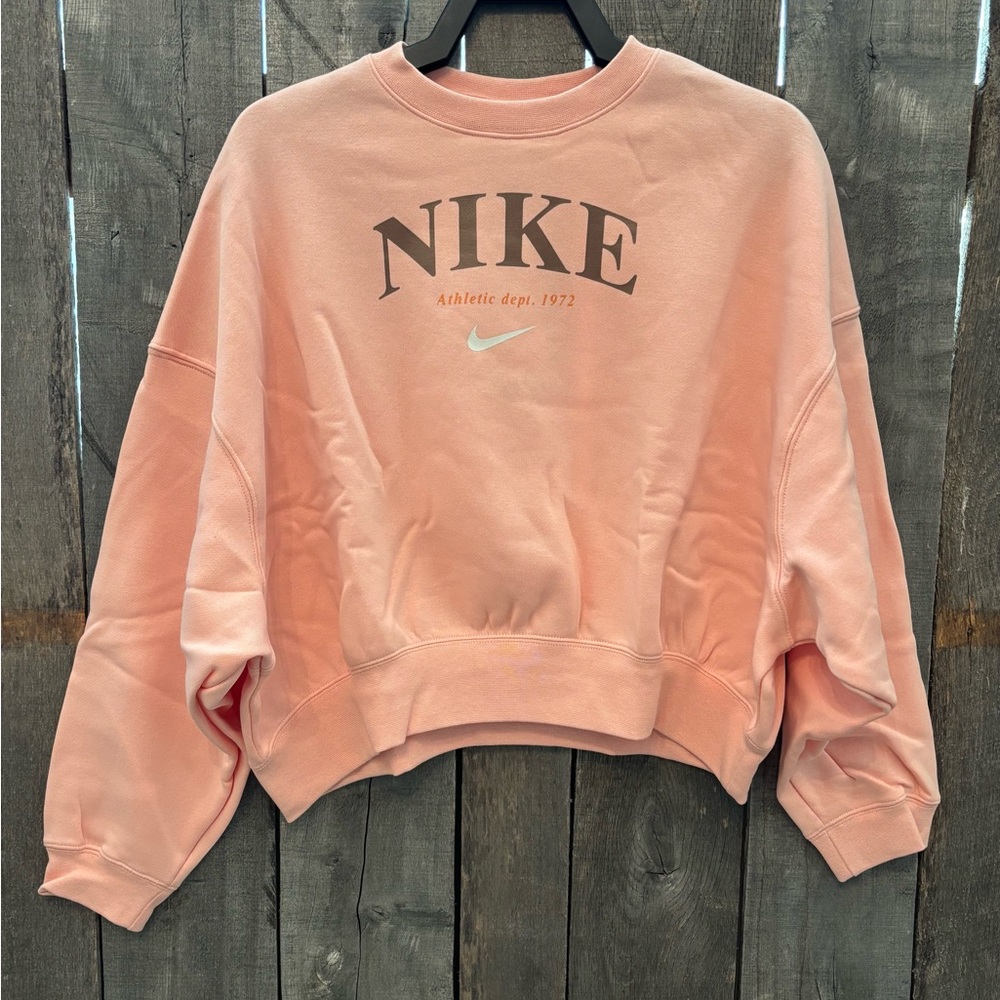 Girls’ Nike Sportswear fleece oversized sweatshirt, size large
